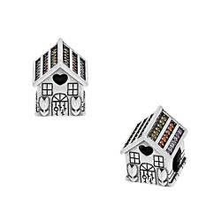 Przywieszka srebrna domek