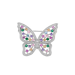 Broszka srebrna motyl z...