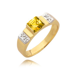 Pierścionek złoty z...