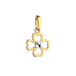 Przywieszka złota koniczynka