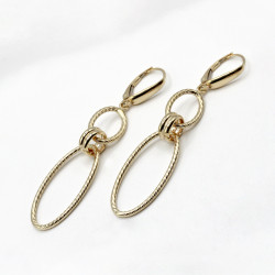 Kolczyki złote owalne kółka