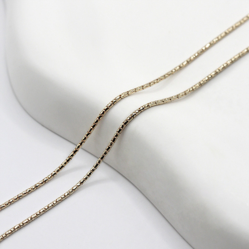 Łańcuszek złoty linka diamentowana