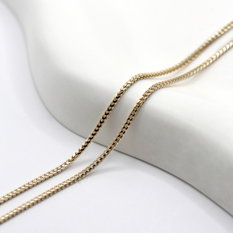 Łańcuszek złoty linka w stylu lisiego ogona