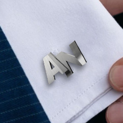 Klasyczne srebrne spinki...