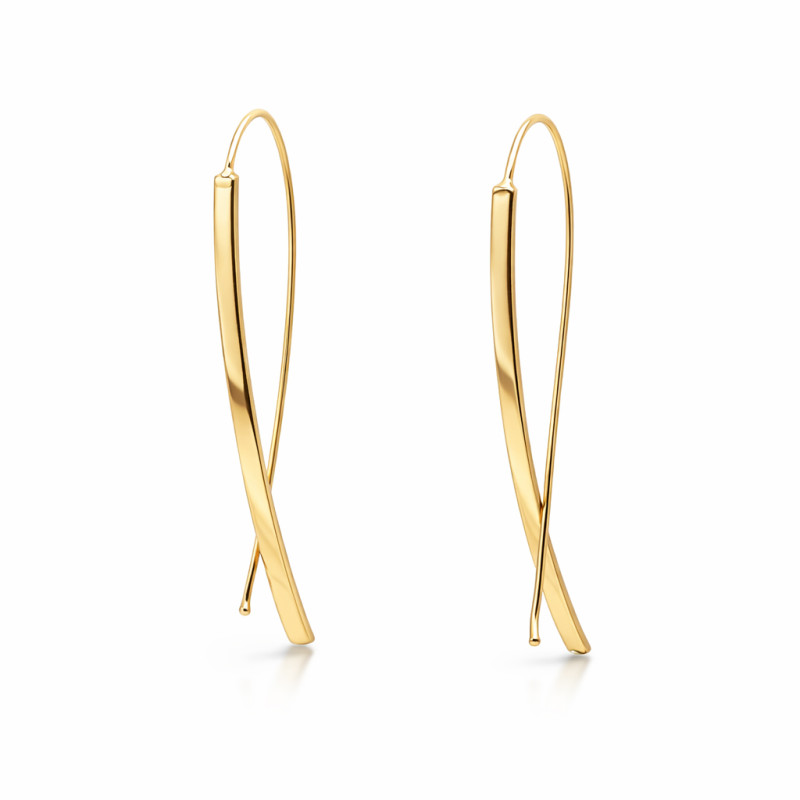 Kolczyki złote minimalistyczne