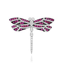 Broszka srebrna ważka z...